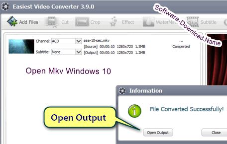 edit mkv files windows 10